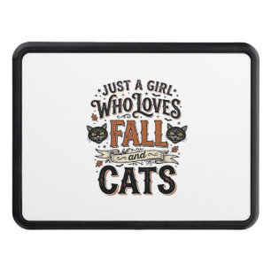 Fall Cat Lover Vintage Halloween Shirt Design_1 Hitch Cover
