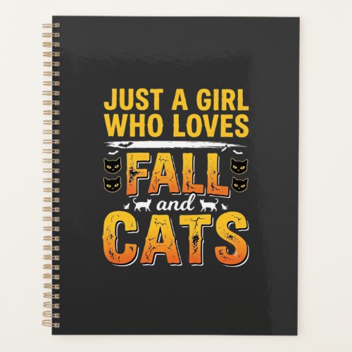 Fall Cats Girl Halloween Design_1 Planner