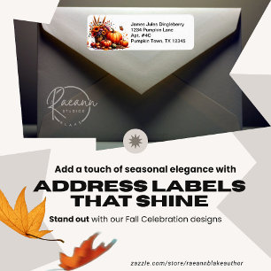 Fall Celebration Return Address Label