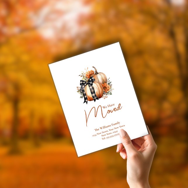 Fall  Change of Address  | Moving Announcement Postcard (Creator Uploaded)