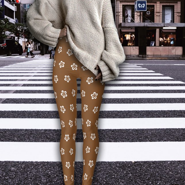 Fall Chestnut Flowers  Leggings (Creator Uploaded)