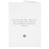 Fall Christian Scripture Card Bible Verse (Back)