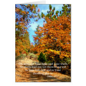 Fall Christian Scripture Card Bible Verse (Front)