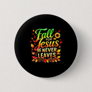 Fall Christian Thanksgiving Jesus My Favourite Sea Button