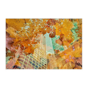 Fall Cityscape abstract Acrylic Print