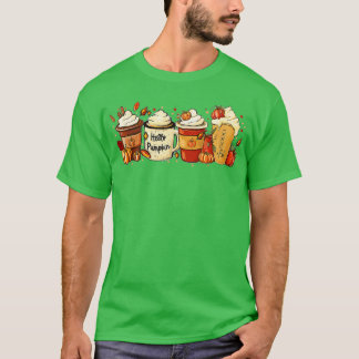 Fall Coffee Pumpkin Spice Latte Drinks Autumn Than T-Shirt