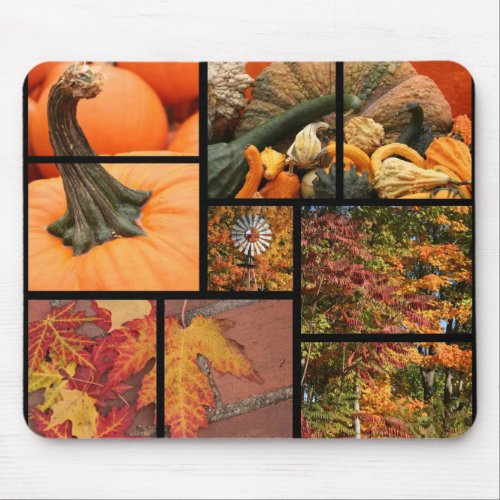 Fall Collage Mouse Pad