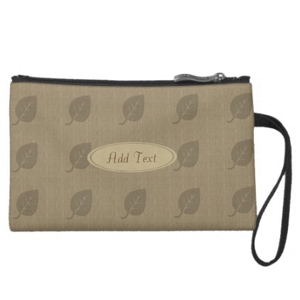 Fall Collection Rustic Linen Look Leaf Bag