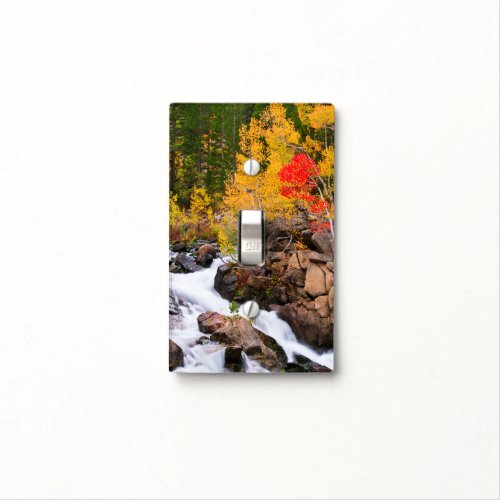 Fall color along Bishop Creek CA Light Switch Cover