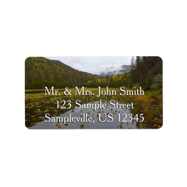 Fall Color at Cub Lake Label (Front)