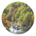 Fall Color at Ohiopyle State Park Classic Round Sticker