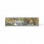 Fall Color at Ohiopyle State Park Desk Name Plate
