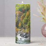 Fall Color at Ohiopyle State Park Pillar Candle