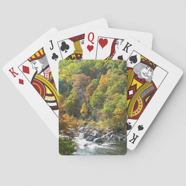 Fall Color at Ohiopyle State Park Poker Cards (Back)