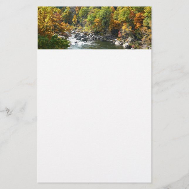 Fall Color at Ohiopyle State Park Stationery (Front)