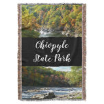 Fall Color at Ohiopyle State Park Throw Blanket