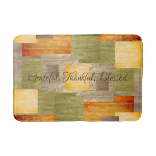 Fall Color Blocks Bath Mat