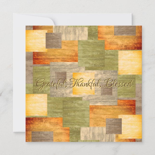 Fall Color Blocks Card (Front)