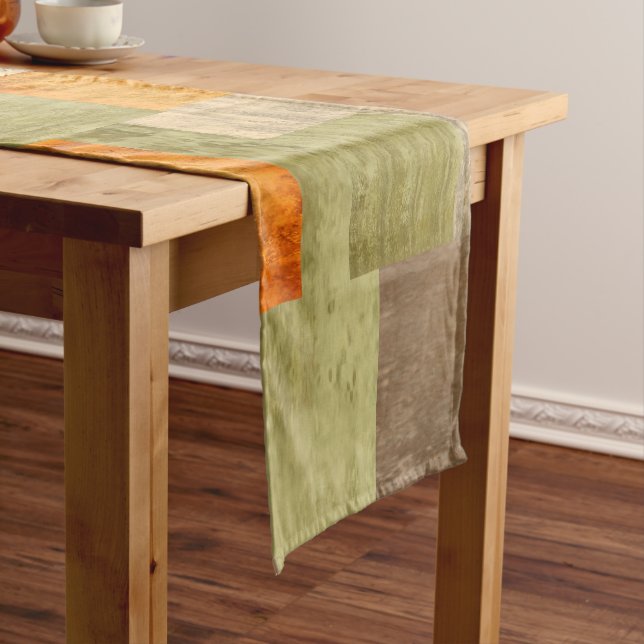Fall Color Blocks Short Table Runner (In Situ)