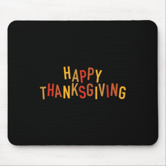 Fall Color Cute Adorable Happy Thanksgiving Design Mouse Pad