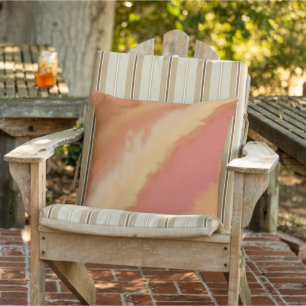 Fall Color Flame Orange Brown Outdoor Pillow