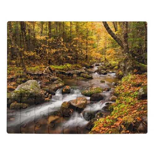 Fall Color Jefferson Brook  White Mountains Jigsaw Puzzle