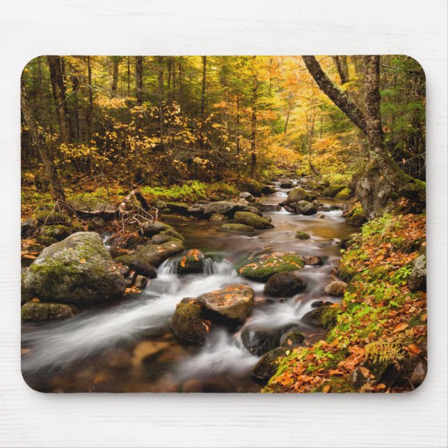 Fall Color Jefferson Brook | White Mountains Mouse Pad (Front)