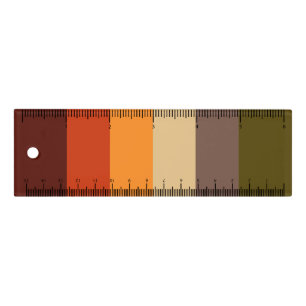 Fall Color Stripes Ruler