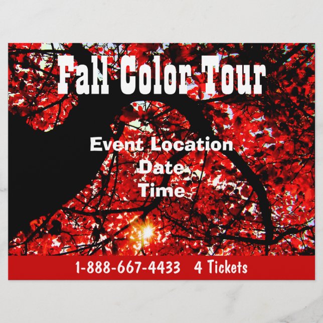 Fall Color Tour Halloween Event  Fall Event Flyer (Front)