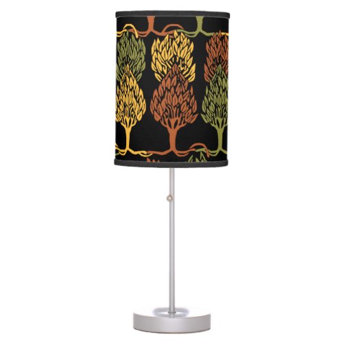 Fall Color Trees Table Lamp