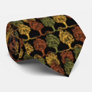 Fall Color Trees Tie