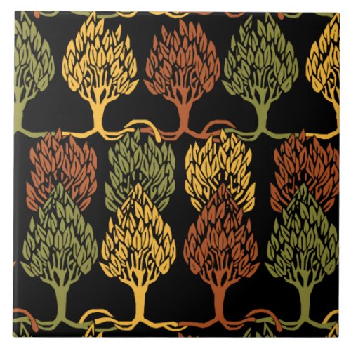 Fall Color Trees Tile