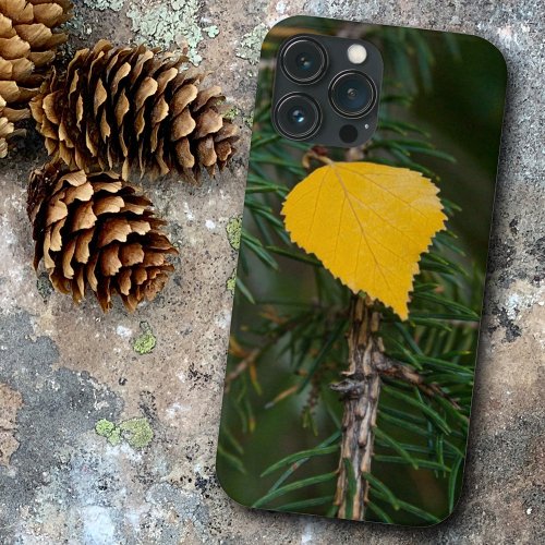 Fall Color Yellow Quaking Aspen Leaf Photograph iPhone 13 Pro Max Case