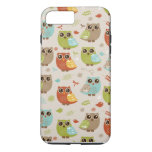Fall Colored Owl Pattern Iphone 8 Plus/7 Plus Case at Zazzle