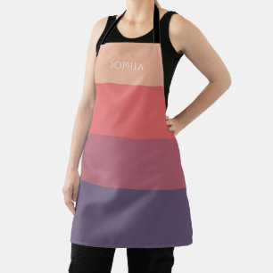 Fall Colored Stripes- Apron