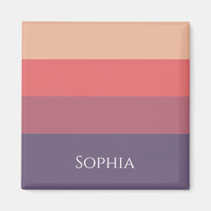 Fall Colored Stripes- Magnet
