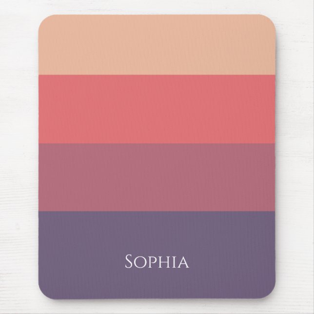 Fall Colored Stripes- Mouse Pad (Front)