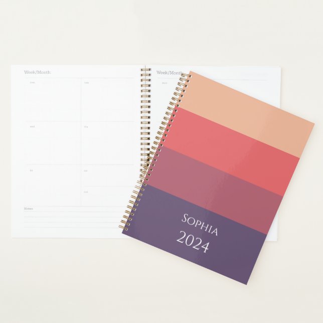 Fall Colored Stripes- Planner (Display)