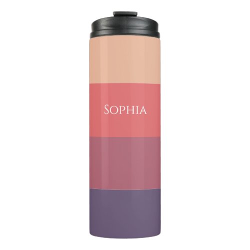 Fall Colored Stripes_Sip in Style This Autumn_ Thermal Tumbler