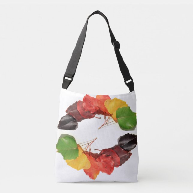  Fall Colorful Leaf Pattern  Crossbody Bag (Front)