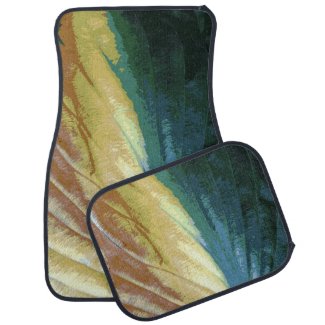 Fall Colorful Leaf Photo, Green Yellow Brown Color