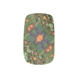 Fall Colors Abstract Ornate Pattern Minx Nail Art