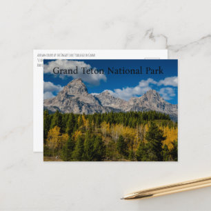 Fall Colors at Grand Teton National Park Postcard