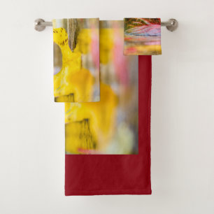 Fall colors bath towel set