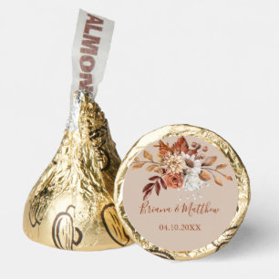 Fall Colors Beige Wedding Hershey's Candy Favors