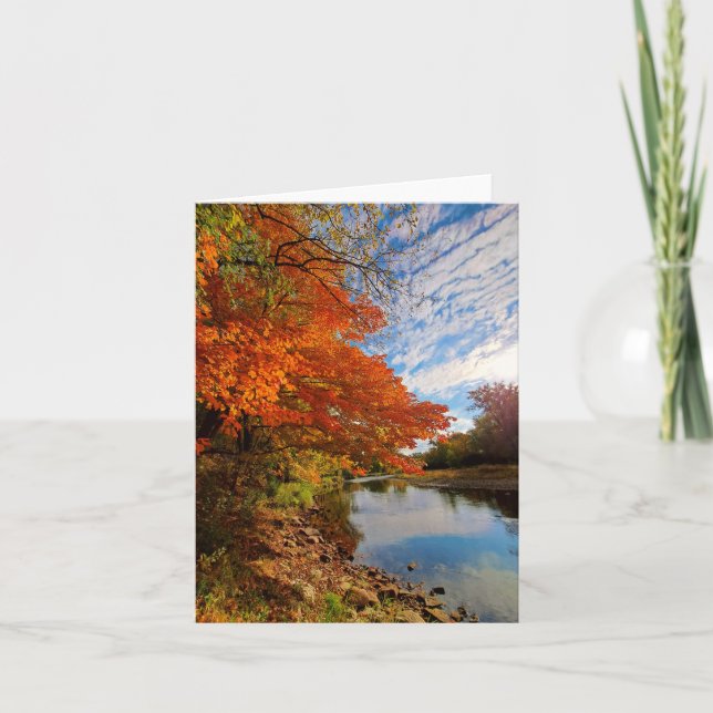 Fall colors blank notecard (Front)