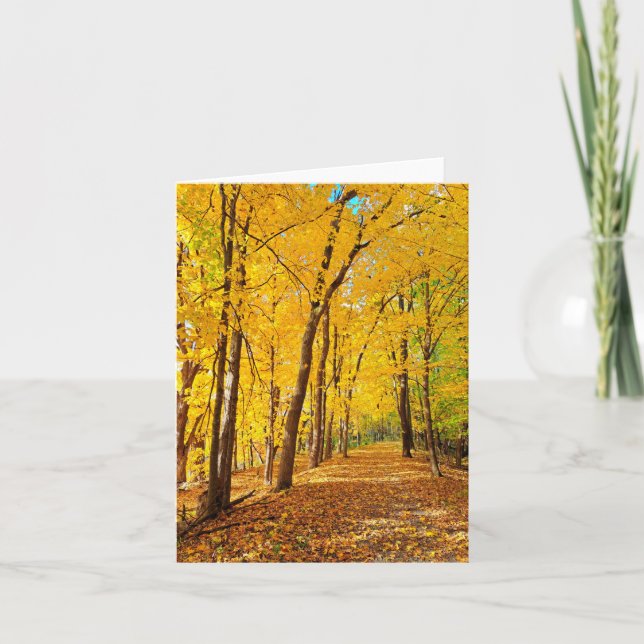 Fall colors blank notecard (Front)