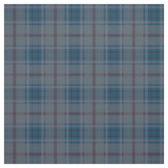 Fall Colors | Blue Gray Plaid Fabric (Swatch)