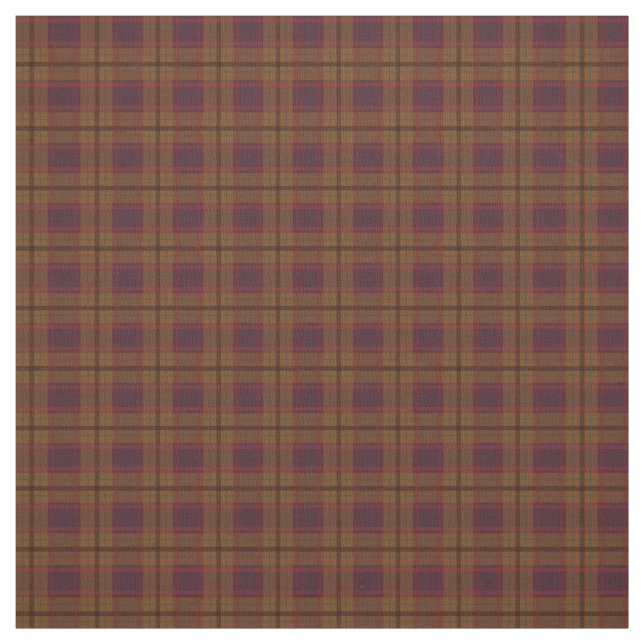 Fall Colors | Brown Plaid Fabric (Swatch)