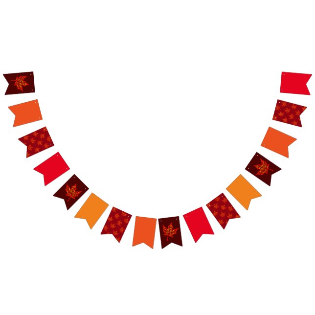 Fall Colors Bunting Flags (All)